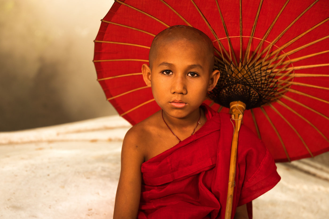 Een jonge monnik. © Thierry Vanhuysse