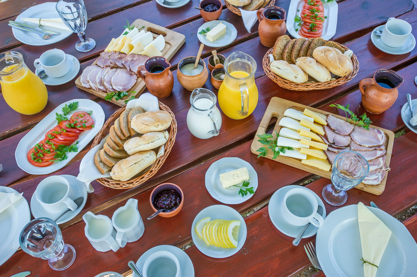 Quelle superbe table dressée pour nous 