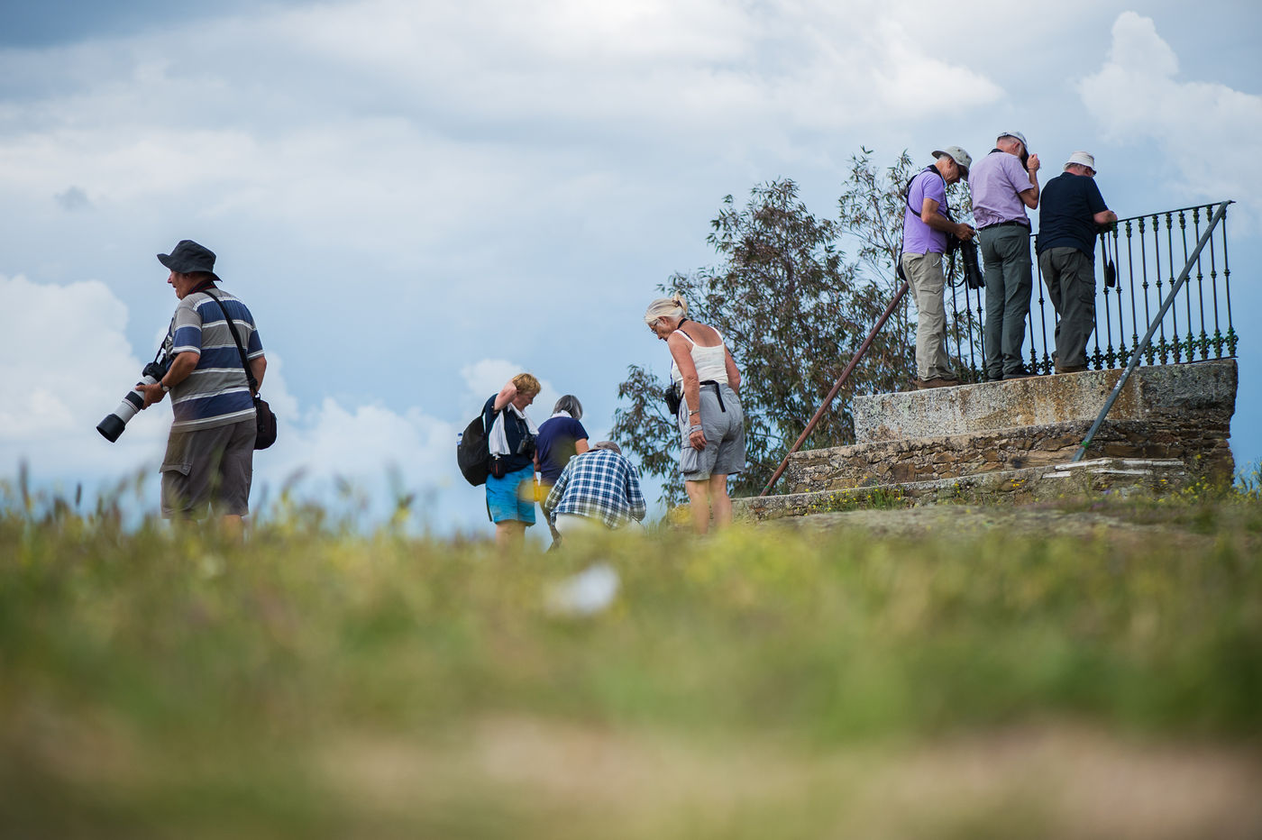 Enkele deelnemers zoeken naar iets interessants. © Billy Herman