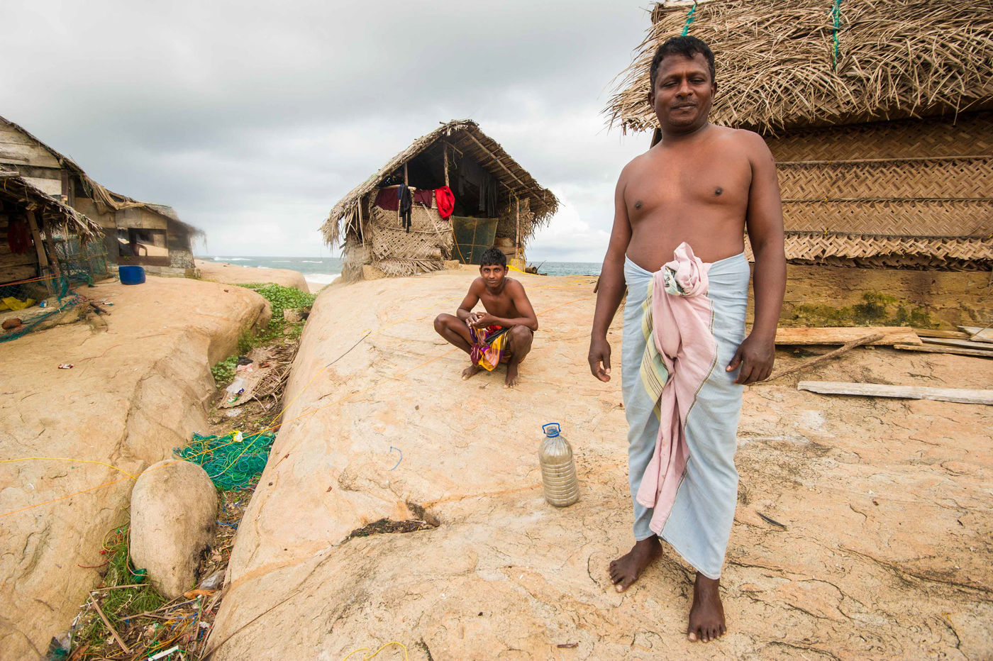 Een vissersdorp aan de zuidkust van Sri Lanka. © Billy Herman