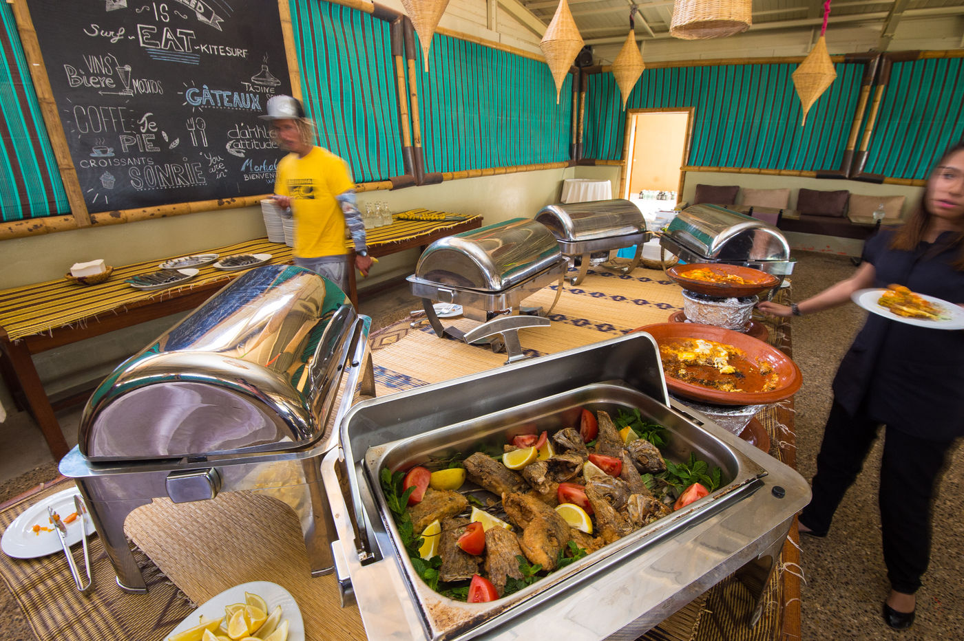 Heerlijk eten in Dakhla! © Billy Herman