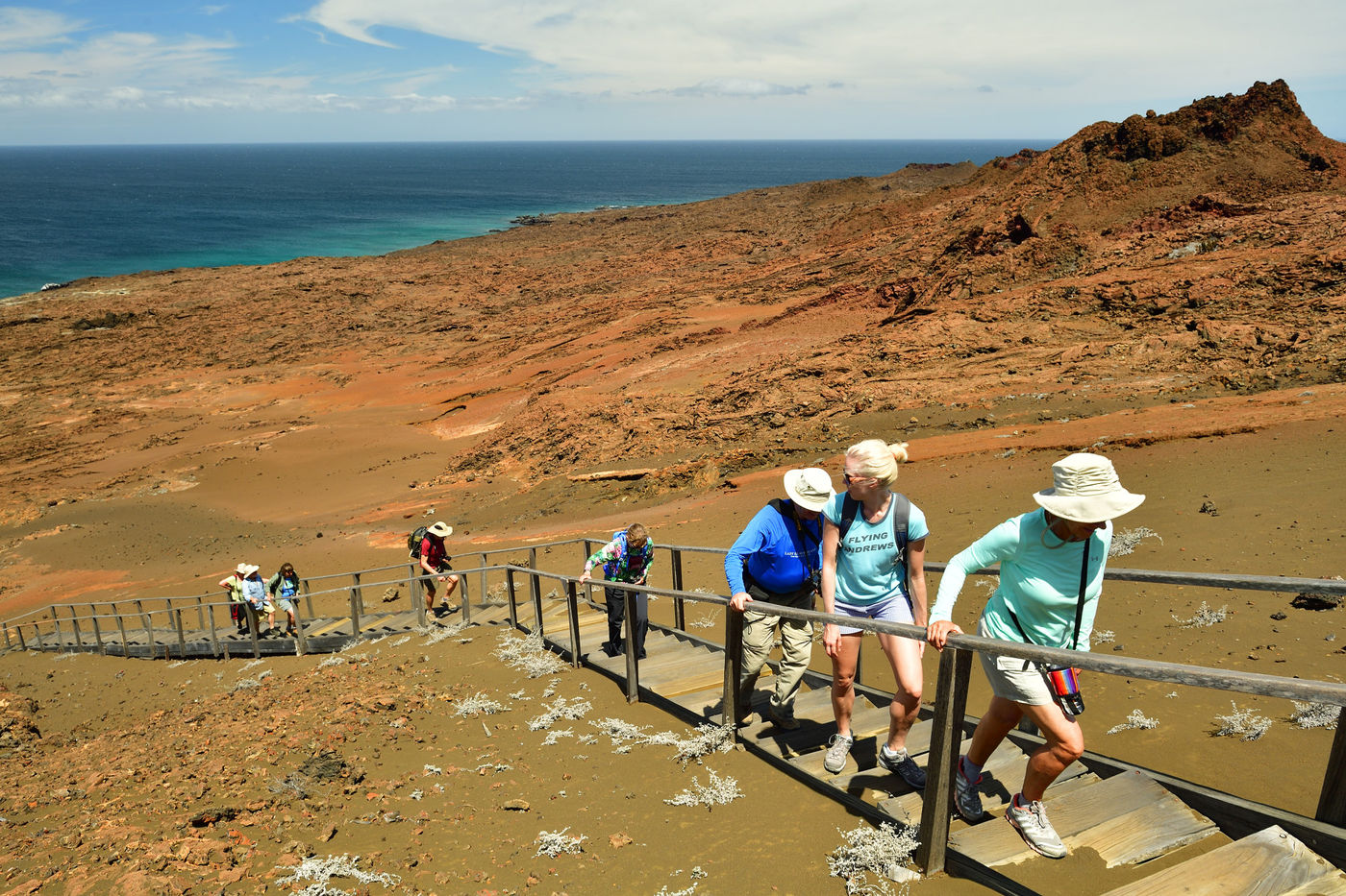 Some islands are very dry and almost look like a landscape only found on Mars.  © Yves Adams