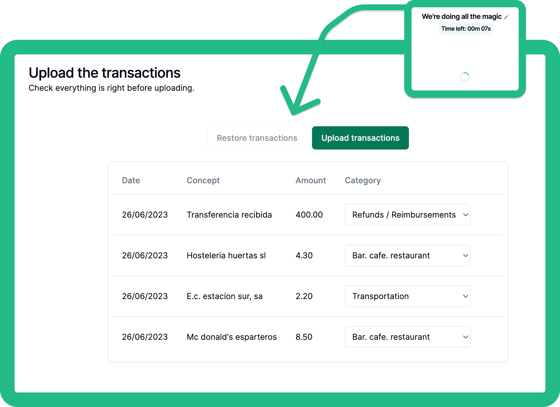 Transaction Categorization