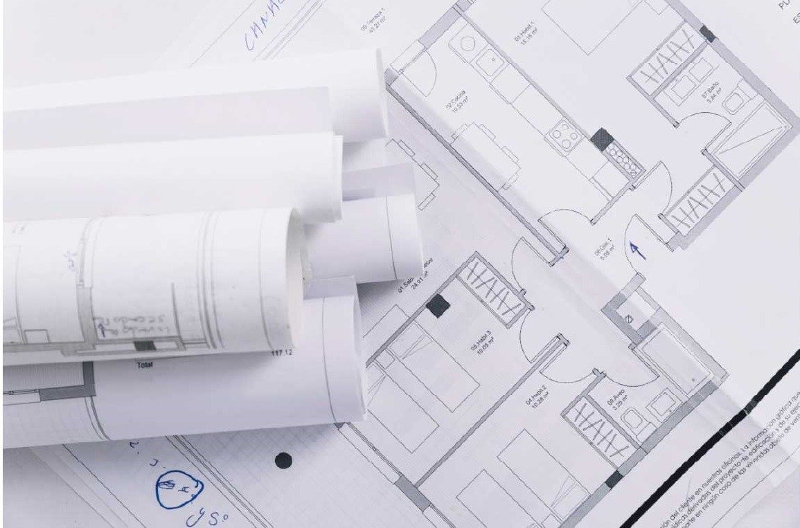 Vivienda sobre planos