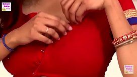 Savita bhabhi hot red saree  mallu aunty best hot scene hindi  savita bh