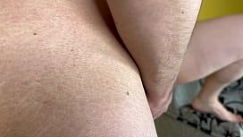 MILF wife with shaved pussy and huge natural boobs let me impregnate her