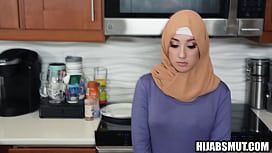 Arab maid in hijab fucked by angry boss