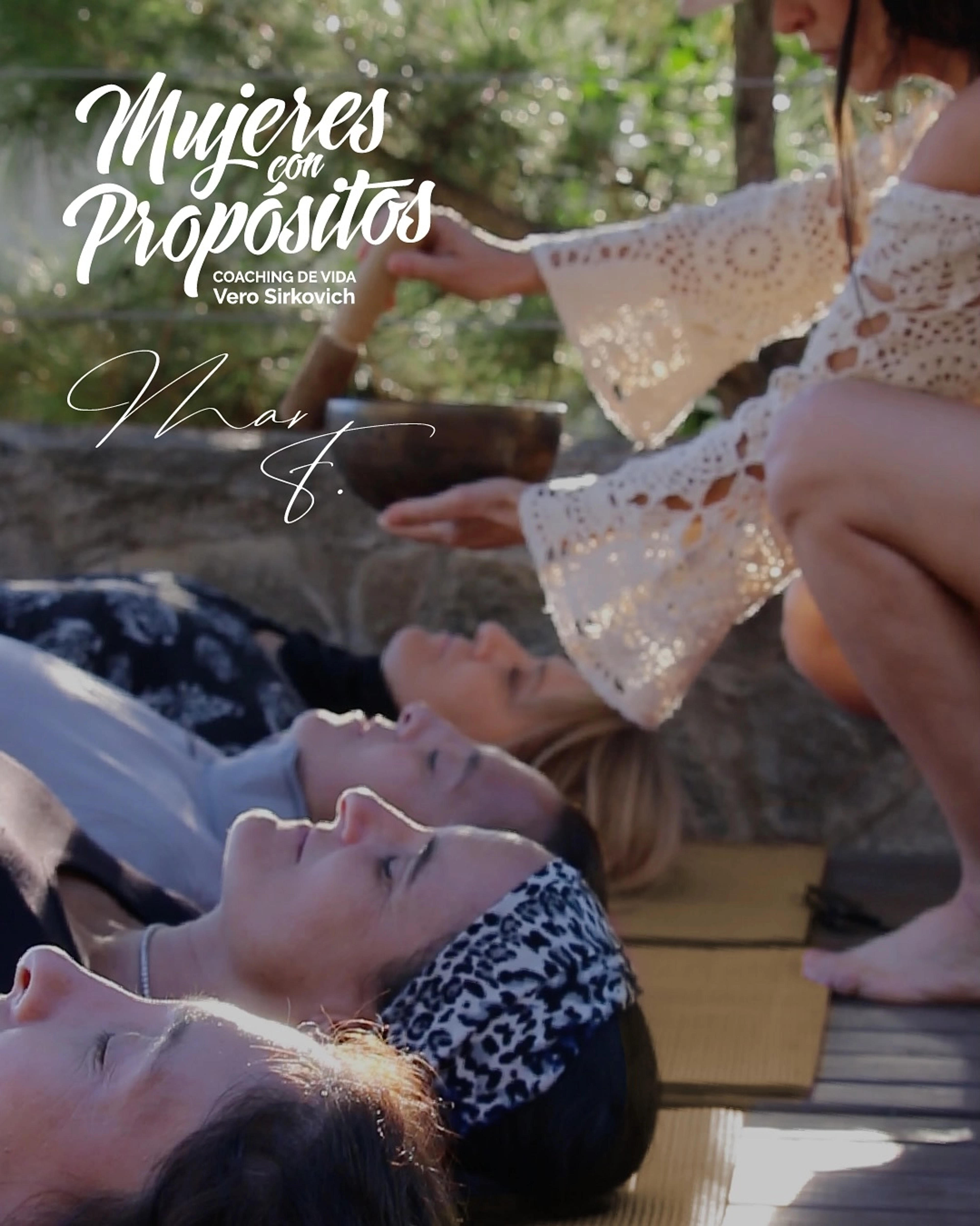Portada del retiro Mujeres con Propósitos por Vero Sirkovich y Mariela Fernández en El Durazno, Córdoba.