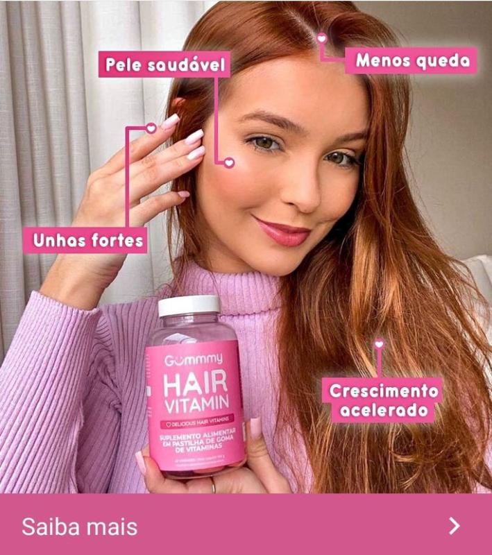 Gummy Original - Hair Suplemento Vitamina Para Cabelo E Unhas Em Goma