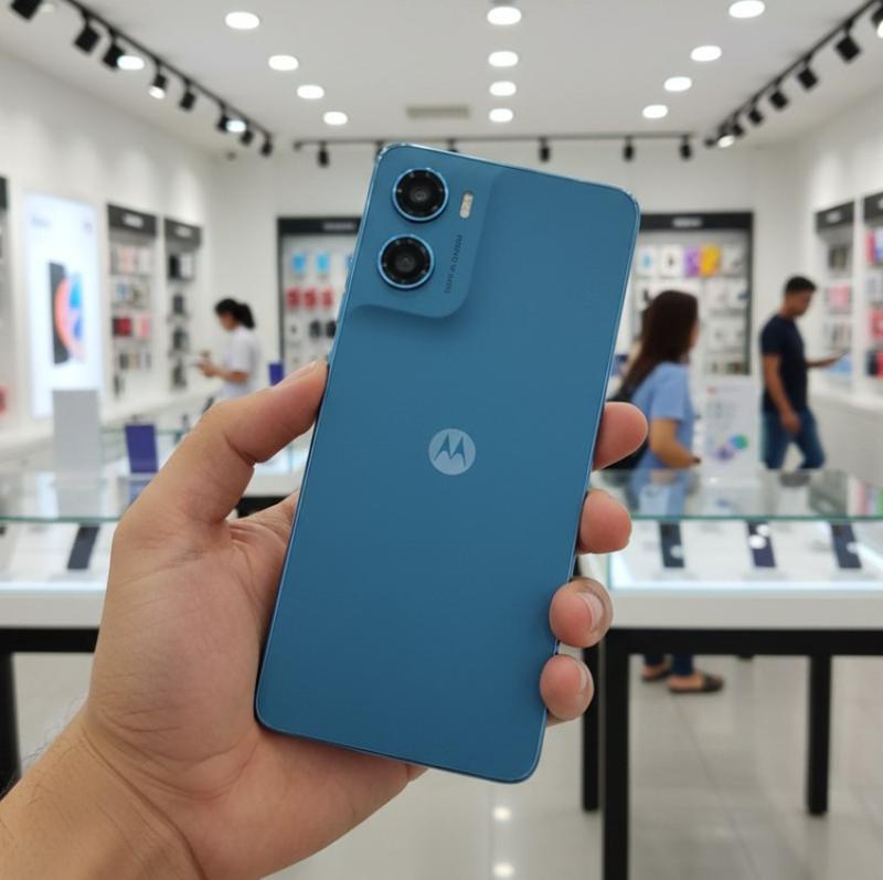 Smartphone Motorola Moto G06 - 128gb 12gb (4gb Ram + 8gb Ram Boost) E Camera 50mp Com Ai Bateria De 5200 Mah Tela 6.9 - Azul Marinho