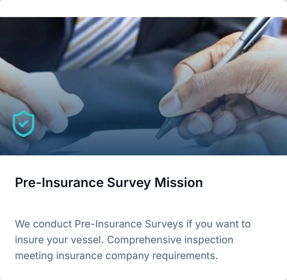 PRE-INSURANCE SURVEY