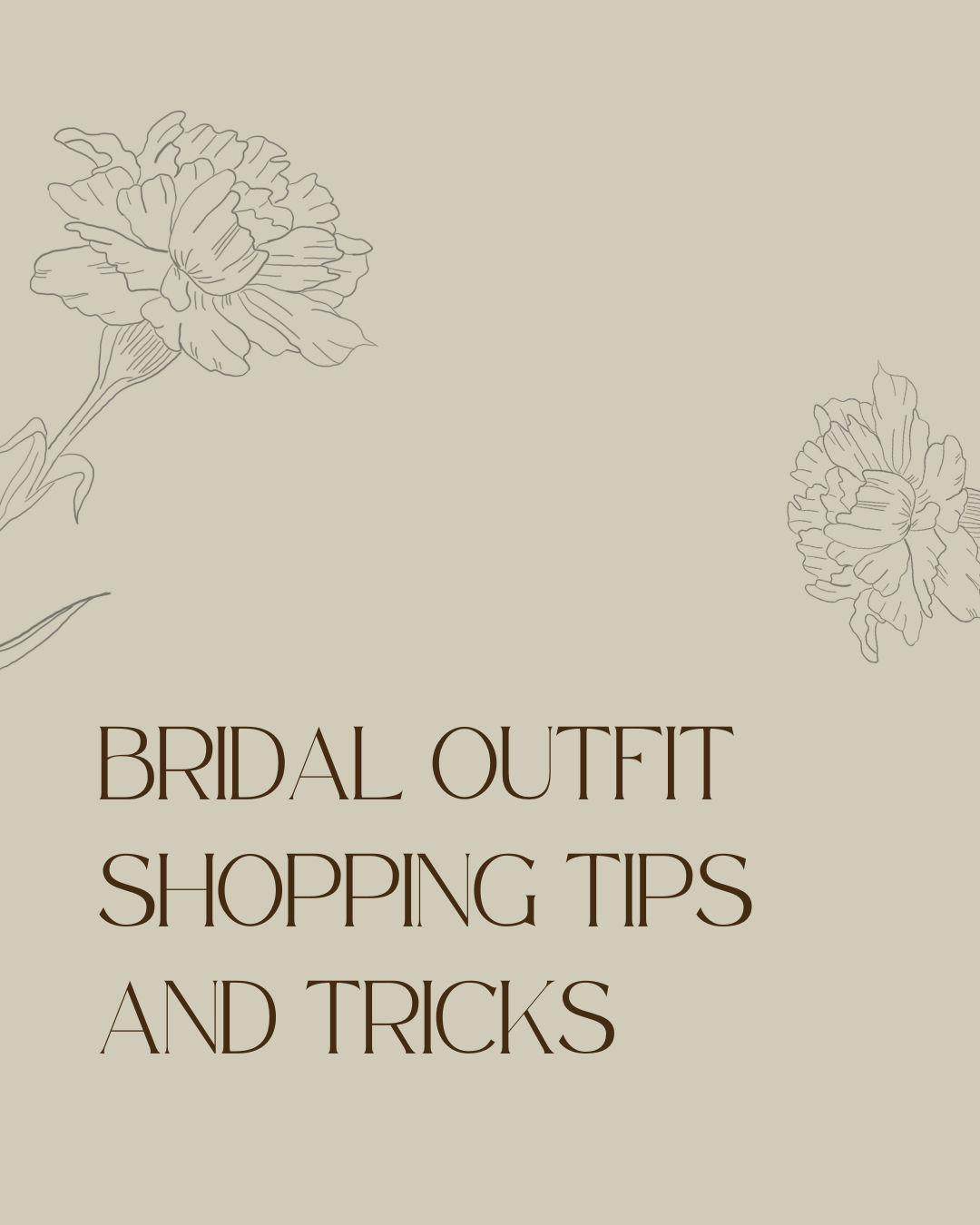 Bridal Outfit Shopping Tips and Tricks