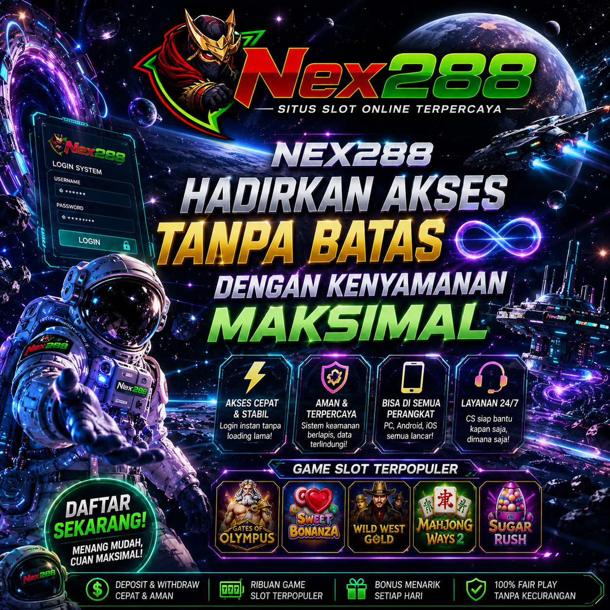 NEX288 Hadirkan Akses Tanpa Batas dengan Kenyamanan Maksimal
