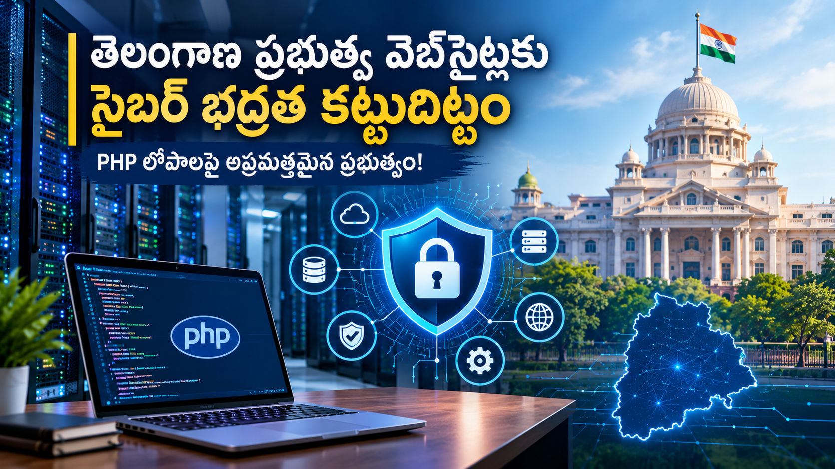 తెలంగాణ ప్రభుత్వ వెబ్‌సైట్లకు సైబర్ భద్రత కట్టుదిట్టం