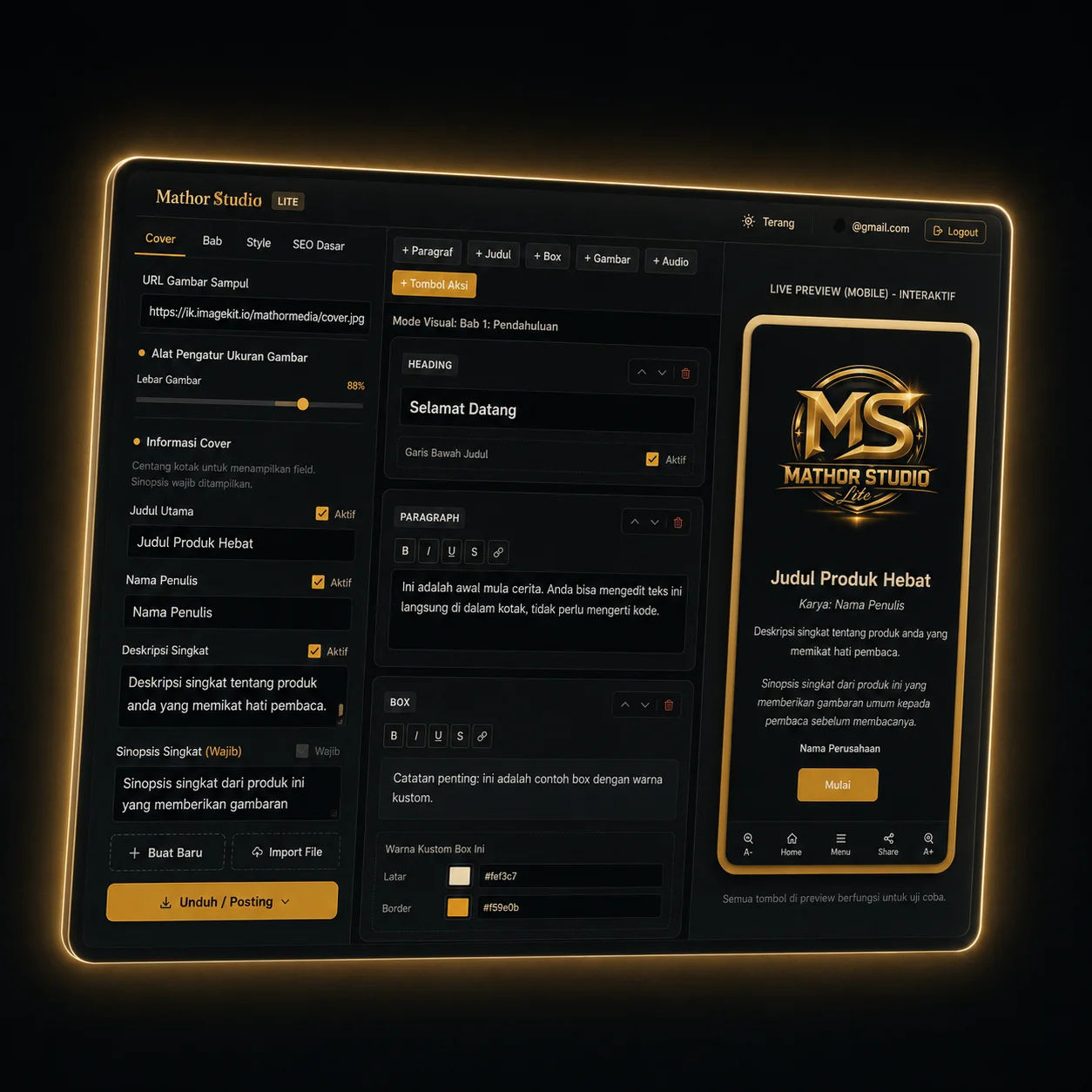 Mathor Studio Reader Preview