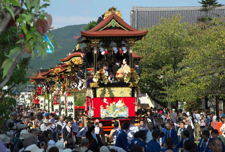 大津祭の様子を写した写真