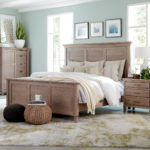 TRIBECA BEDROOM GROUP: Tribeca Nightstand 4 TRI14244, Tribeca Chifferobe 2 TRI14257, Tribeca King Panel Bed with High Footboard TRI14112. This group was crafted using solid oak with our 320 Sand stain and Tribeca standard hardware, K6373-128-SIM. TRIBECA BEDROOM GROUP: Tribeca Nightstand 4 TRI14244, Tribeca Chifferobe 2 TRI14257, Tribeca King Panel Bed with High Footboard TRI14112. This group was crafted using solid oak with our 320 Sand stain and Tribeca standard hardware, K6373-128-SIM.