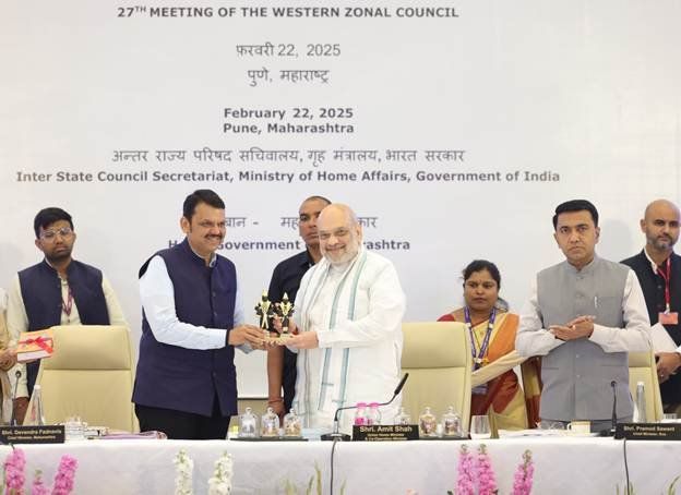 Amit Shah, chairs 27th meeting of the Western Zonal Council in Pune, Maharashtra