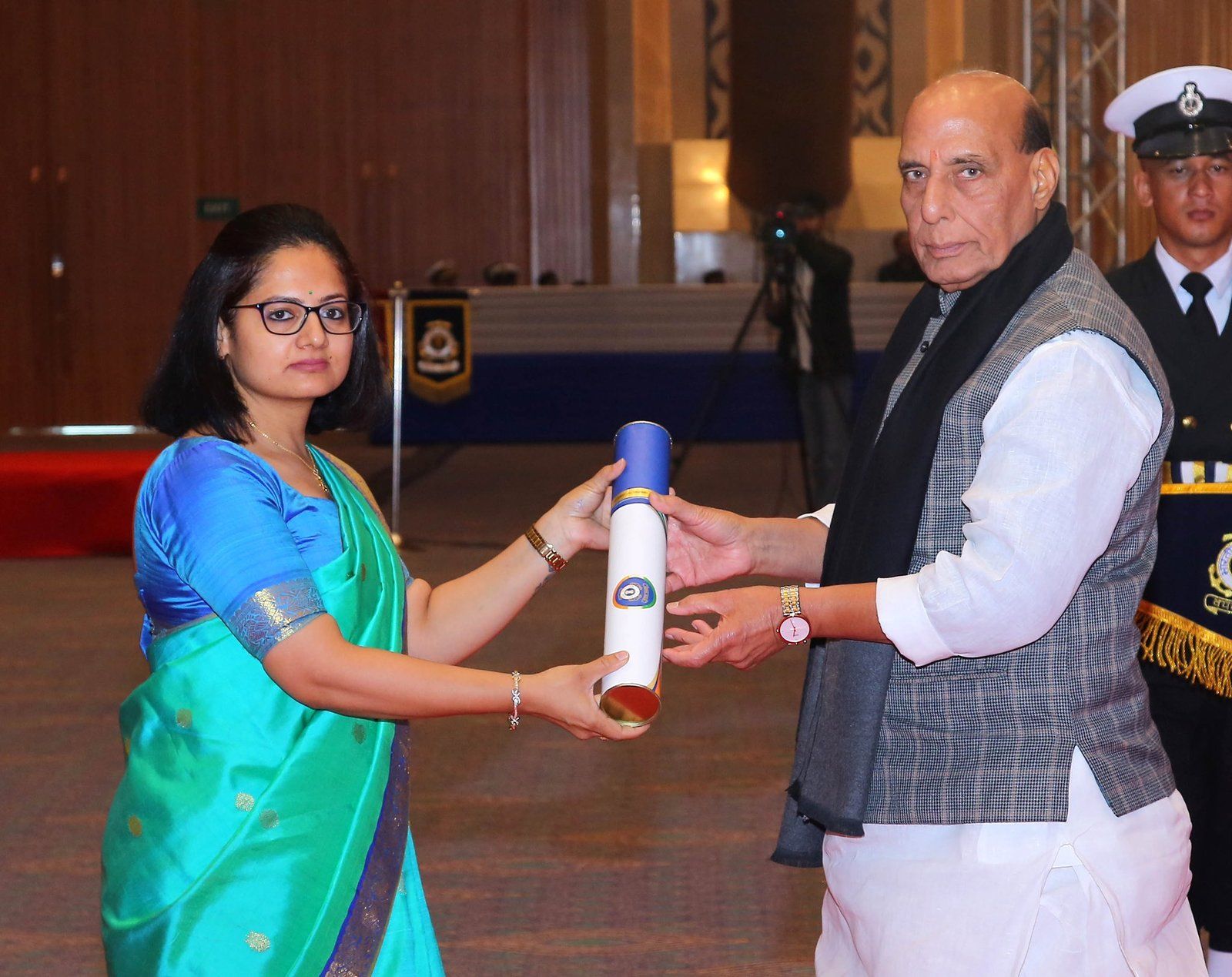 Raksha Mantri confers 32 gallantry, distinguished service &amp; meritorious service medals to ICG personnel