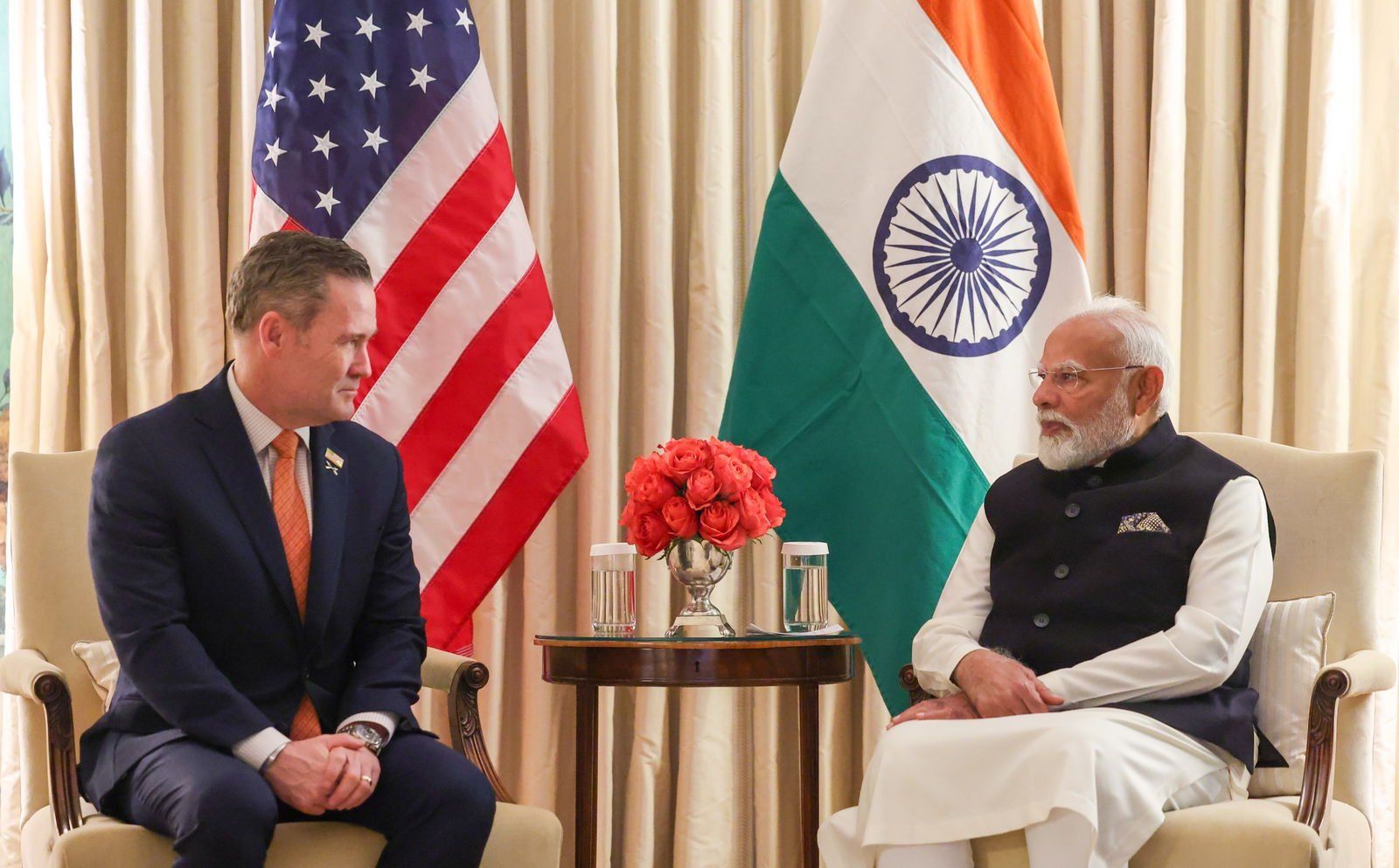 US National Security Advisor Michael Waltz calls on Prime Minister Shri Narendra Modi