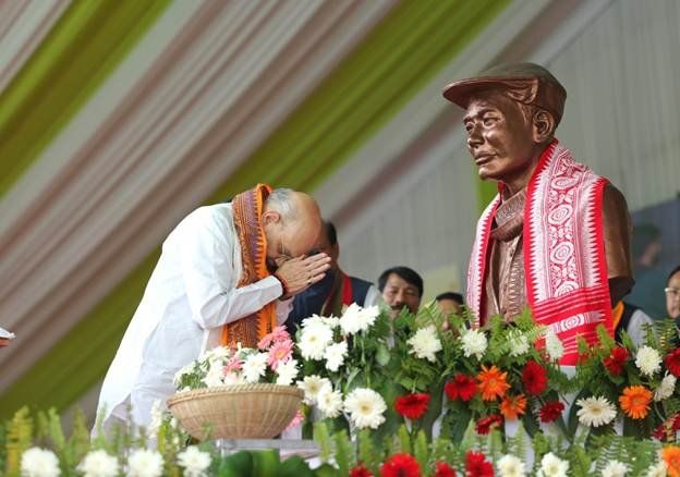 Amit Shah addresses 57th annual conference of All Bodo Students' Union (ABSU) as the Chief Guest in Kokrajhar, Assam