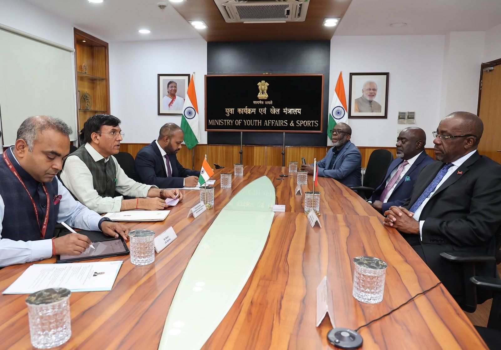 Antigua &amp; Barbuda’s Minister Meets India’s Youth &amp; Sports Minister
