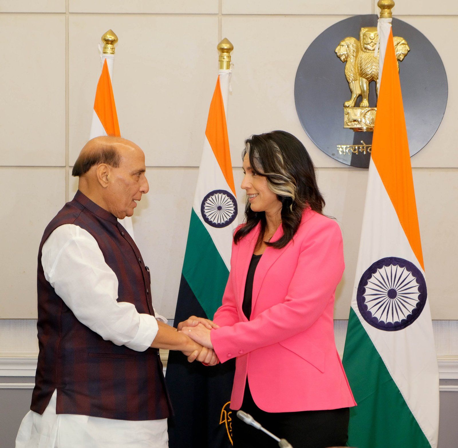 Raksha Mantri meets US Director of National Intelligence in New Delhi