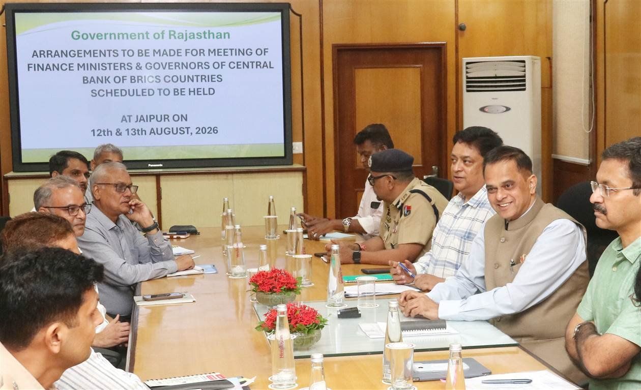 Chief Secretary Reviews Preparations for BRICS Finance Ministers and Central Bank Governors’ Meeting in Jaipur
