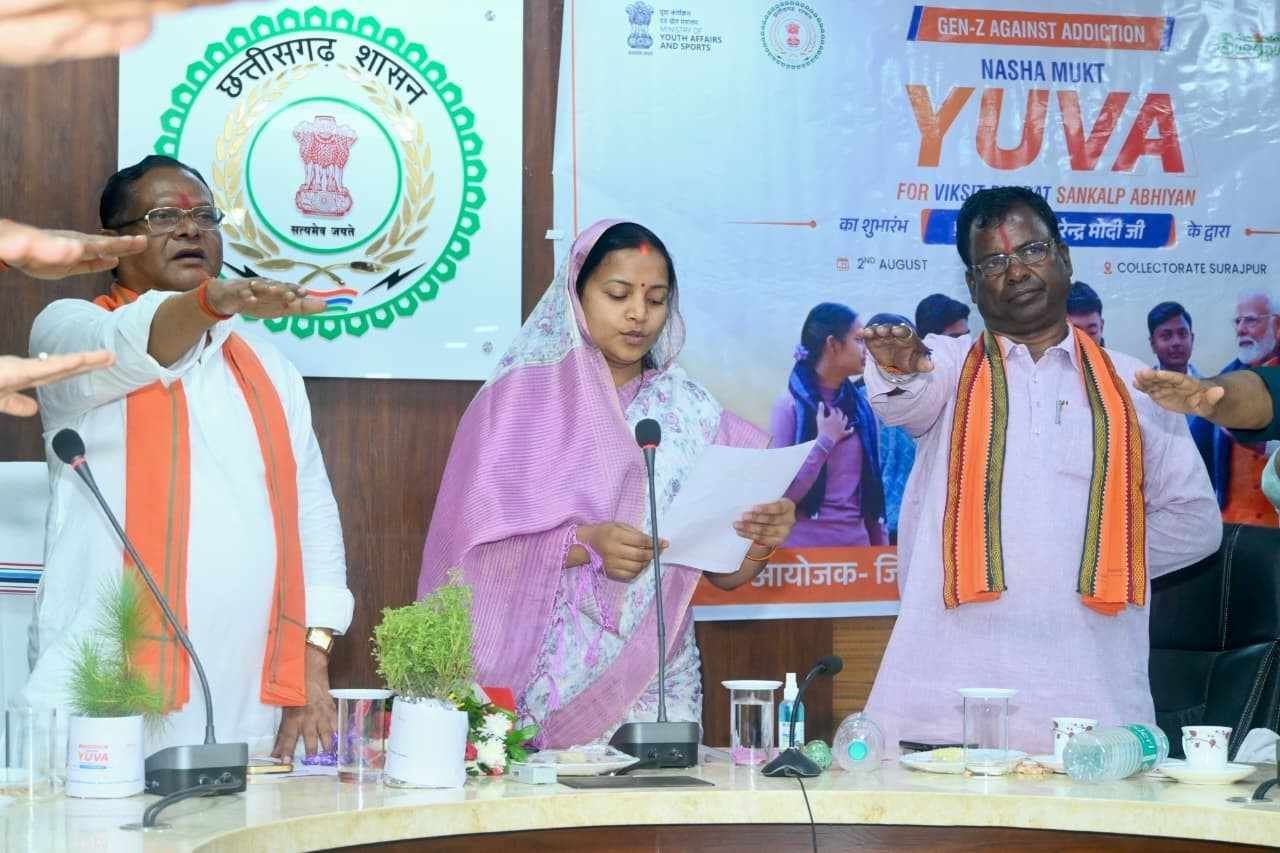 The ‘Drug-Free Youth Developed India Sankalp Abhiyan’ was launched in the presence of Minister Laxmi Rajwade.