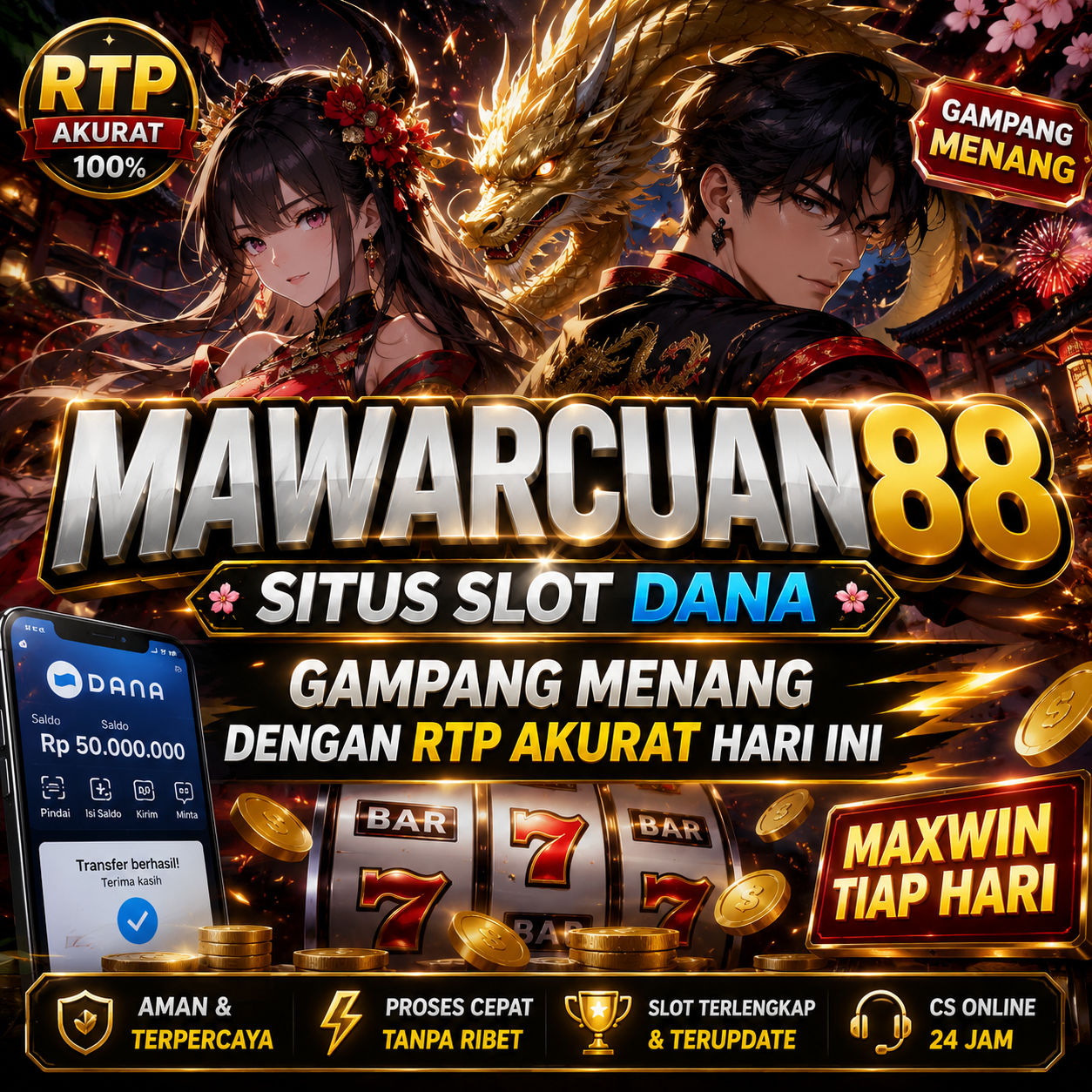MAWARCUAN88 : Situs Slot Dana Gampang Menang Dengan RTP Akurat Hari ini