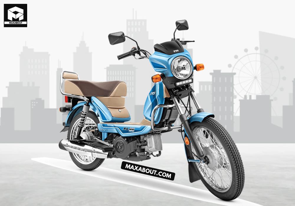 TVS XL 100 Comfort 12V-5W Grey Moped at best price in Ara by TVS