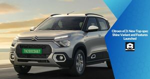 Citroen eC3: New Top-spec Shine Variant and Features Launched