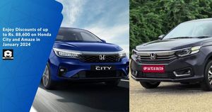 Enjoy Discounts of up to Rs. 88,600 on Honda City and Amaze in January 2024