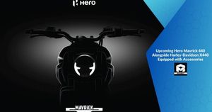 Upcoming Hero Mavrick 440 Alongside Harley-Davidson X440 Equipped with Accessories