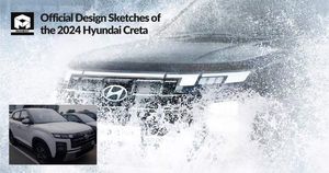 Official Design Sketches of the 2024 Hyundai Creta