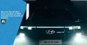 Discover the All-New Front and Rear of 2024 Hyundai Creta Facelift at Dealers!