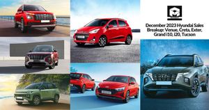 December 2023 Hyundai Sales Breakup: Venue, Creta, Exter, Grand i10, i20, Tucson