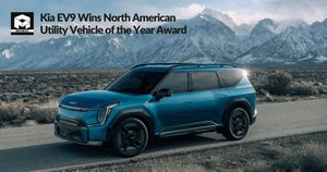  Kia EV9 Wins North American Utility Vehicle of the Year Award