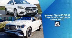 Mercedes GLA, AMG GLE 53 Coupe Facelifts Launching in India on Jan 31