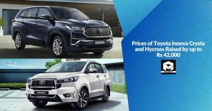 Prices of Toyota Innova Crysta and Hycross Raised by up to Rs 42,000