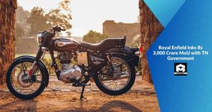 Royal Enfield Inks Rs 3,000 Crore MoU with TN Government