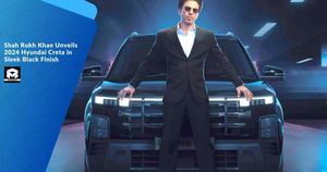 Shah Rukh Khan Unveils 2024 Hyundai Creta in Sleek Black Finish