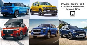 Unveiling India's Top 5 Affordable Petrol Auto Compact SUVs