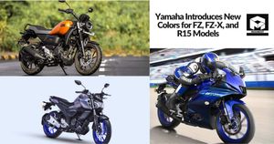 Yamaha Introduces New Colors for FZ, FZ-X, and R15 Models