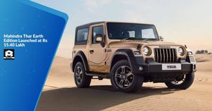 Mahindra Thar Earth Edition Launched at Rs 15.40 Lakh