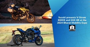 Suzuki presents V-Strom 800DE and GSX-8R at the 2024 Bharat Mobility Expo