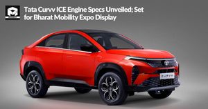 Tata Curvv ICE Engine Specs Unveiled; Set for Bharat Mobility Expo Display