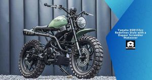 Yamaha XSR155cc Redefines Style with a Dapper Scrambler Makeover