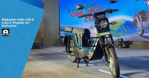 BigBasket Adds 130 E-Luna E-Mopeds for Deliveries