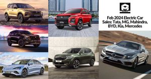 Feb 2024 Electric Car Sales: Tata, MG, Mahindra, BYD, Kia, Mercedes